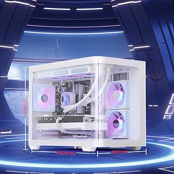 【A4S_白色】【G2S_白色】【SBH】 Amazon.com: darkFlash Micro-ATX Gaming PC Case, MATX PC Case